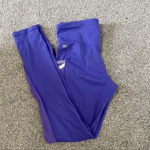 purple fabletics leggings 7/8